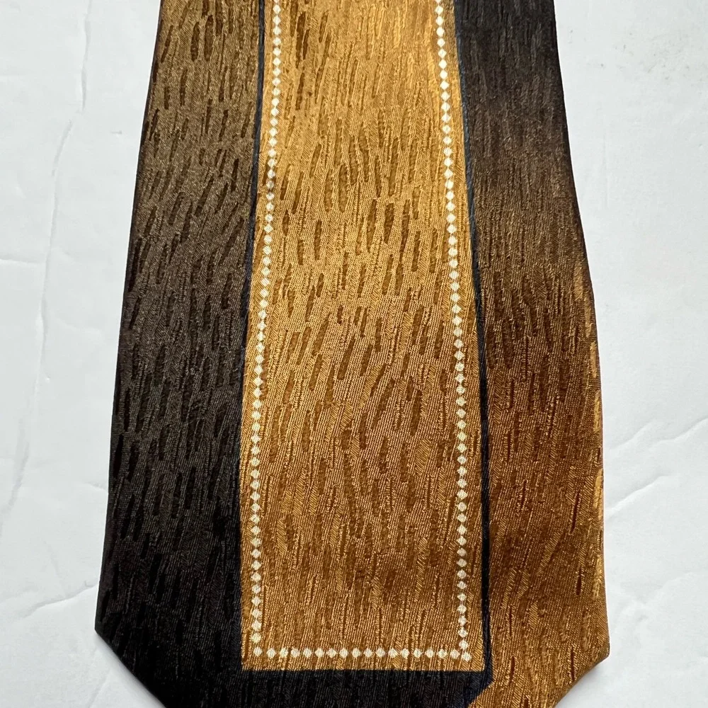 Irvine Park tie men’s handmade silk tie vintage geometric mid-century abstract